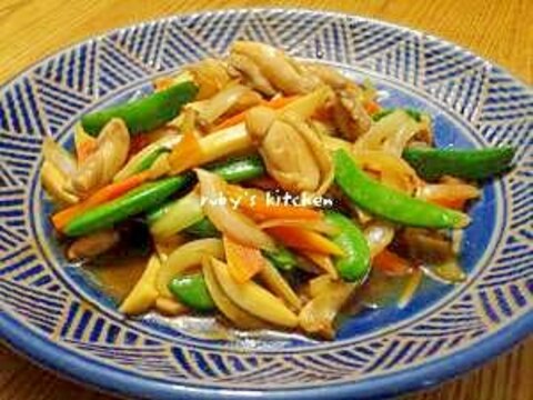 焼き肉のタレとかき醤油のコラボ！鶏と野菜の炒め浸し